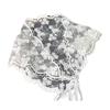 Vintage Style Lace Triangle Scarf for Home Decors Fashion Headwrap with Floral Patterns and Breathable Polyester Fabric