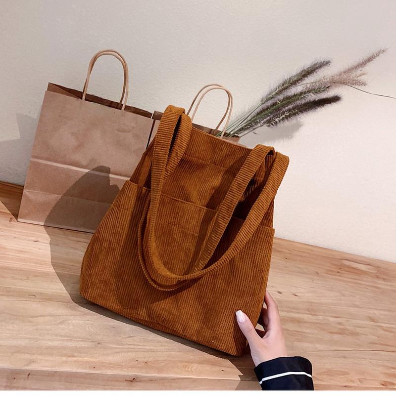 Вельветовая сумка-тоут — фото 8