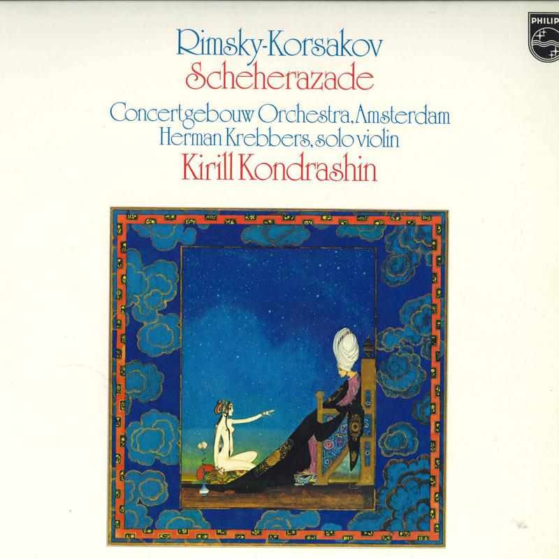 LP Record KIRIL KONDRASHIN, CONCERTGEBOUWORKE - Rimsky-korsakov: Scheherazade 25PC74 PHILIPS 1980 Japan Obi Classical Used