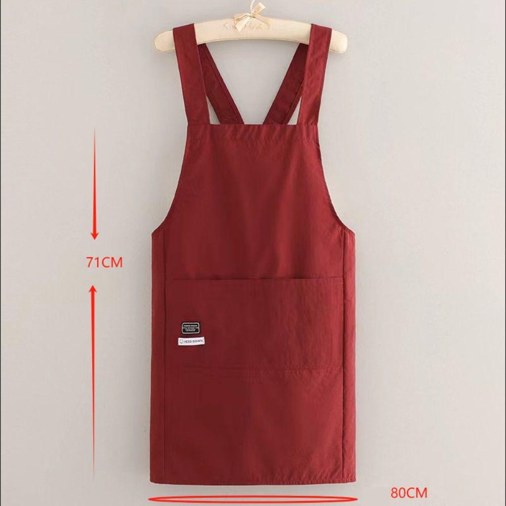 Waterproof Apron Cross Strap Style Cooking Apron Fashion Hotel Restaurant Chef Barbecue Apron