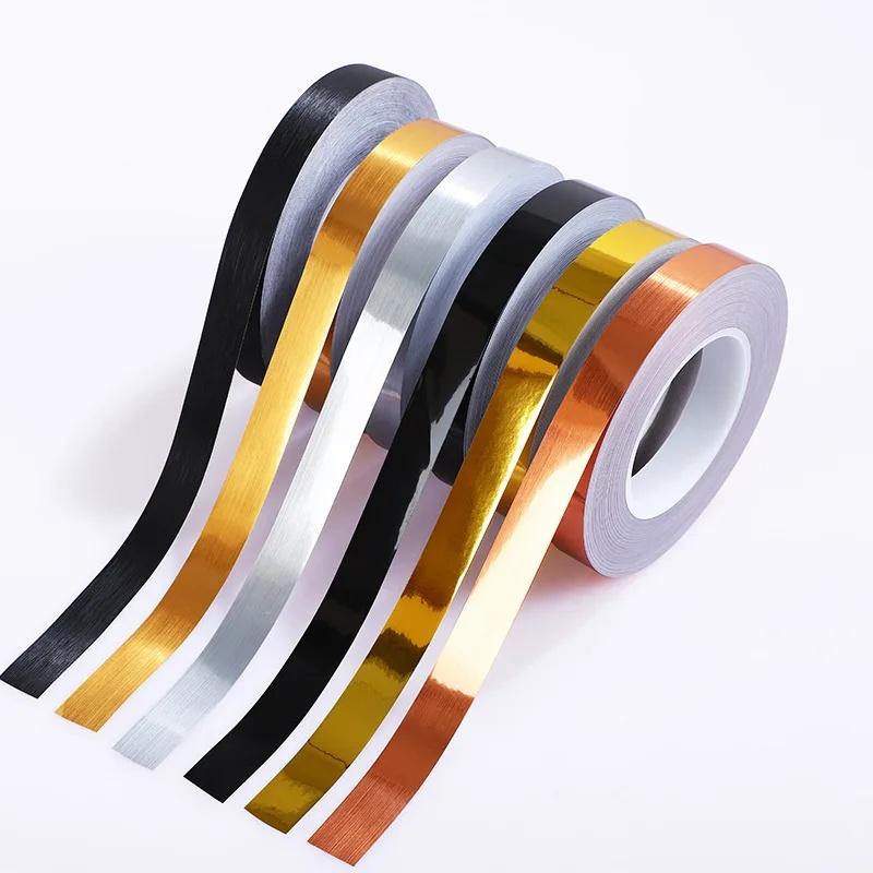 1-3pcs Self-Adhesive Tile Stickers Floor Edging Waterproof Seam Wall Stickers Gold Silver Tile Tape Wall Gap Ceiling Decoratio