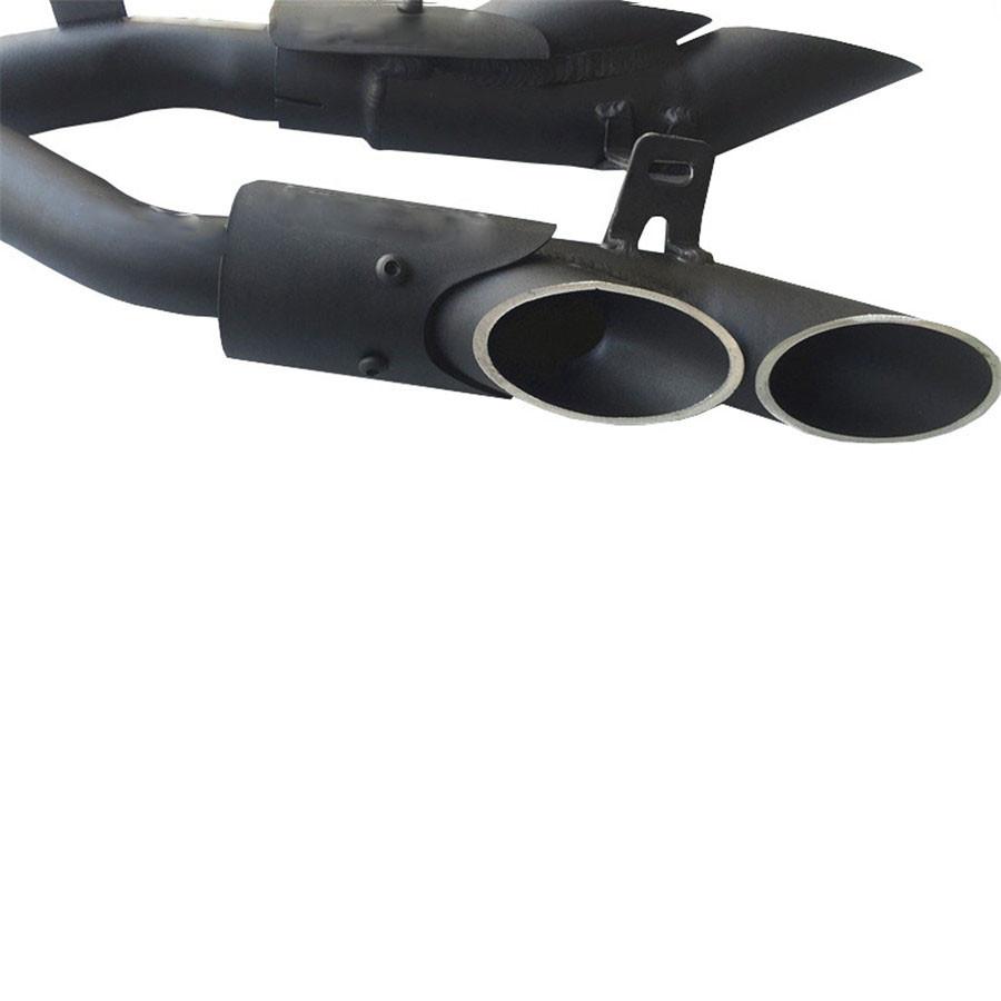 Motorcycle Exhaust System Dual Pipe Slip on Middle Pipe For Kawasaki Z1000 10-17