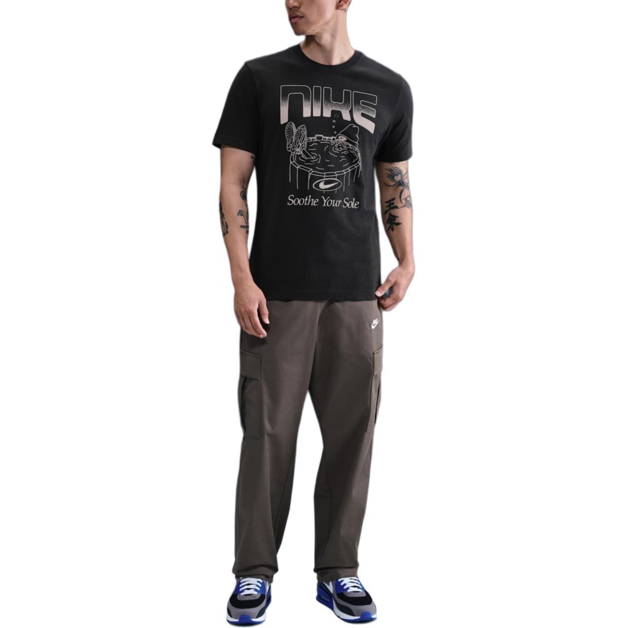 

Nike Дышащая повседневная футболка с круглым вырезом и коротким рукавом для мужчин Топы HQ9265045 S