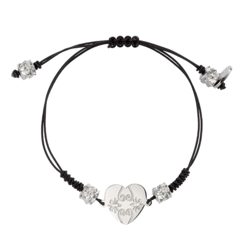 

nff браслет серце-квітка-чорний ONE