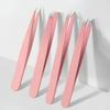 4 Pcs Professional Tweezers Set, Precision Tip for Eyebrows, Facial Hair, Splinter & Ingrown Hair, Gift for Men & Women Pink
