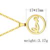 Elegant Hollow-out Love Circular Ring Ornament Set Necklace & Ear Stud Festival Birthday Gift