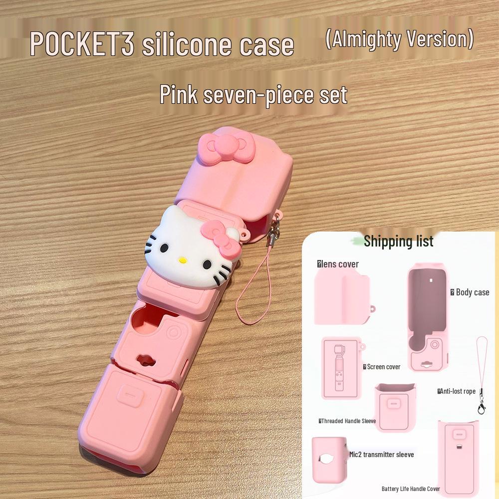 Cartoon DJI Pocket 3 Silicone Protective Case for Action Camera