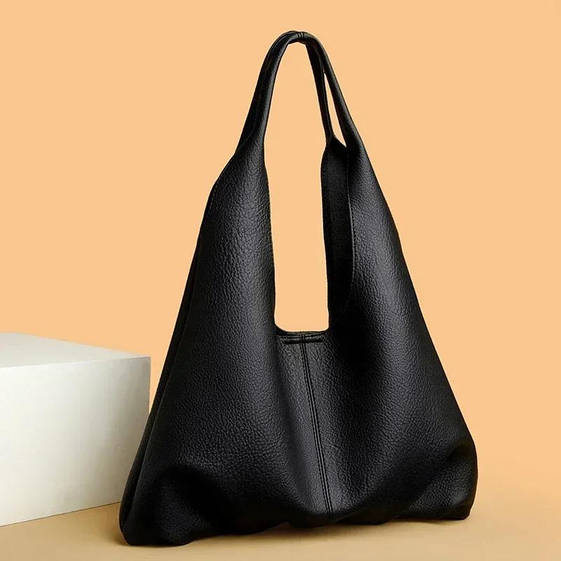 Women's PU winged bags joint large capacity versatile shoulder bags foldable solid bags fashion