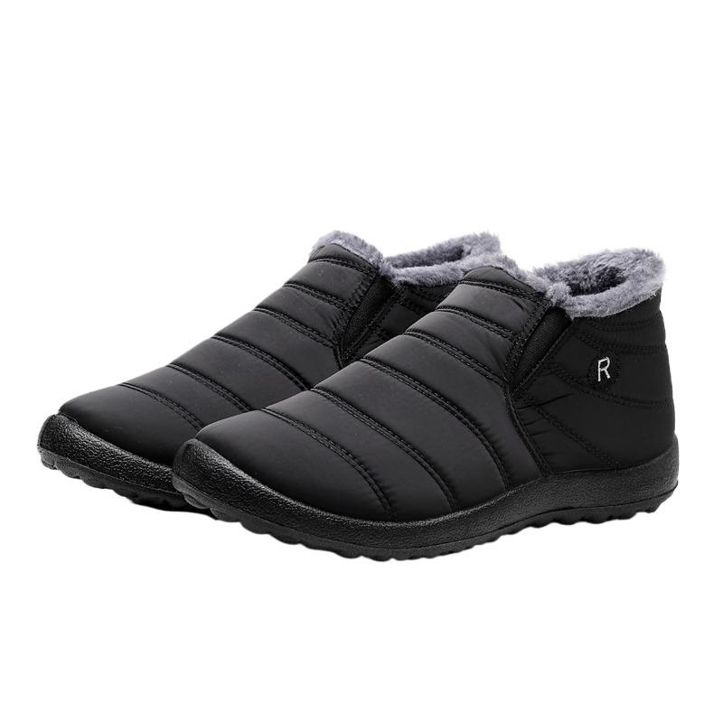 Mens Shoes Winter Anti Slip Snow Boots Unisex Couples New Cotton Shoes for Men Ankle Boots Plush Bottom Warm Waterproof Ski Shoe
