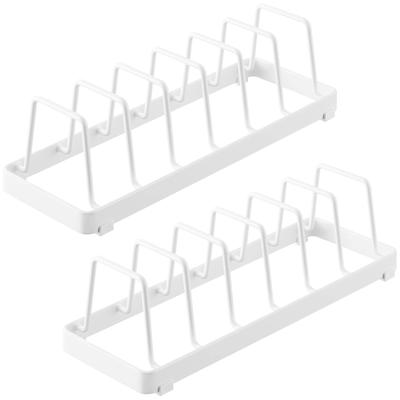 Yamazaki Jitsugyo Plate Stand of Tableware Stand Dish Stand Tower White 1375 X 2 [Set 2]