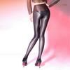 Back Line Women Oil Shiny Pantyhose Sexy Strumpfhose Glitter Collants Ballet Dance Tights Open Crotch Black Shaping Stockings