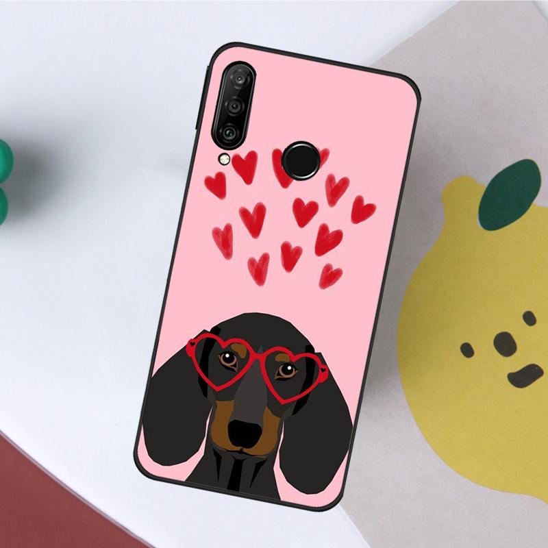 

Cute Dachshund Dog For Huawei Nova 10 9 SE 11 Pro Y60 Y70 Y90 Y61 Y91 Y72 Y73 12i 11i 8i P20 P40 P30 Lite Case Huawei Nova Y91