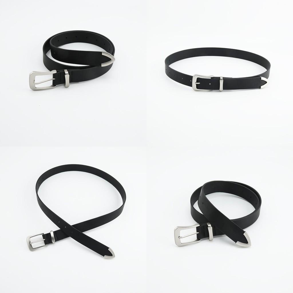 Vintage Women's Belt New Casual Leather Belt Retro Simple Match Denim Belt Ins Wind Black In Stock