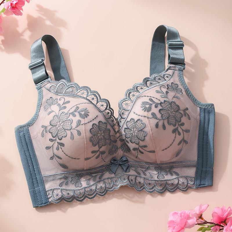 Gather Bra Women's Anti Sagging Bra Adjusted Bra Without Steel Ring Bra