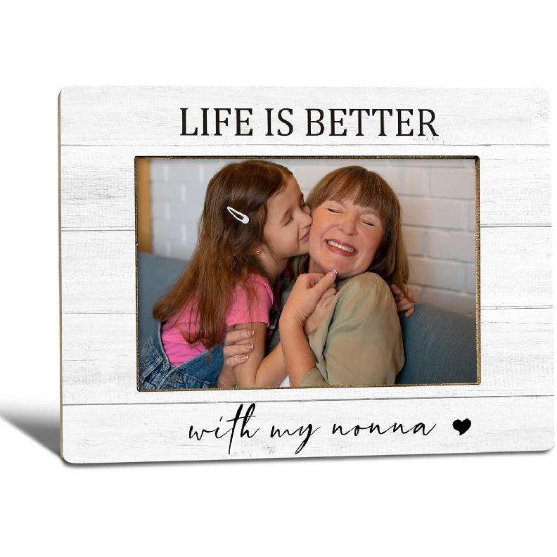 Grandkids Photo Frame, Grandparents Picture Frame, Gifts for Grandparents Gifts, Grandma Grandpa Photo Frame 4x6, Life Is Better with Grandkids nonna