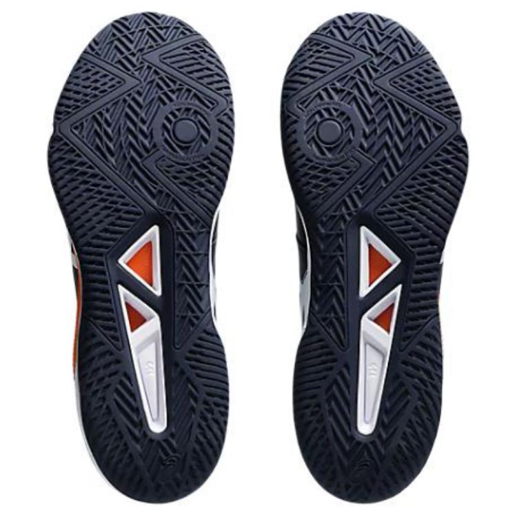 Asics Gel-Tactic 12 Synthetic Leather Versatile Comfortable Durable Low-Top Training Shoes Men Sneakers Black White Orange 1073A058-402