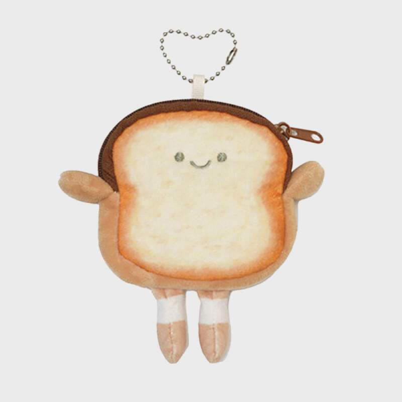 Smile Bread Doll AirPod Coin Purse Keychain Keyring