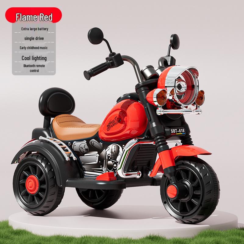 Kids' Electric Tricycle: Rechargeable Remote-Controlled Ride-On for Boys & Girls