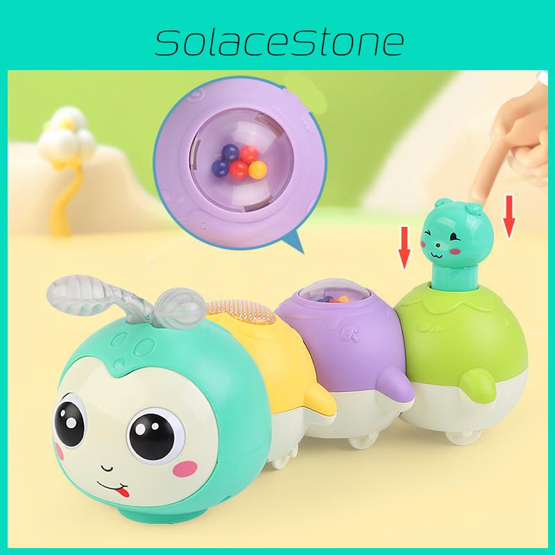 Cartoon Animal Electric Magnetic Swinging Music Light Caterpillar Toy