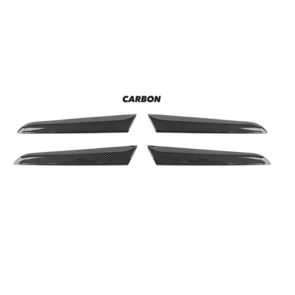 For Kia Telluride -2025  Inner Door Handle Bowl Cover Carbon Fiber Style ide Door Panel Trim Stripe Interior Accessories Carbon Fiber
