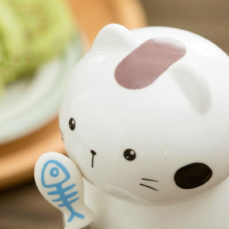 Creative Milk Cup with Spoon Lid Lovely Animal Drinkware for Cats Enthusiasts