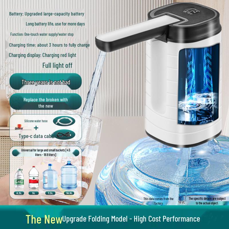 Foldable Automatic Electric Water Dispenser Pump for Large Mineral Water Barrels