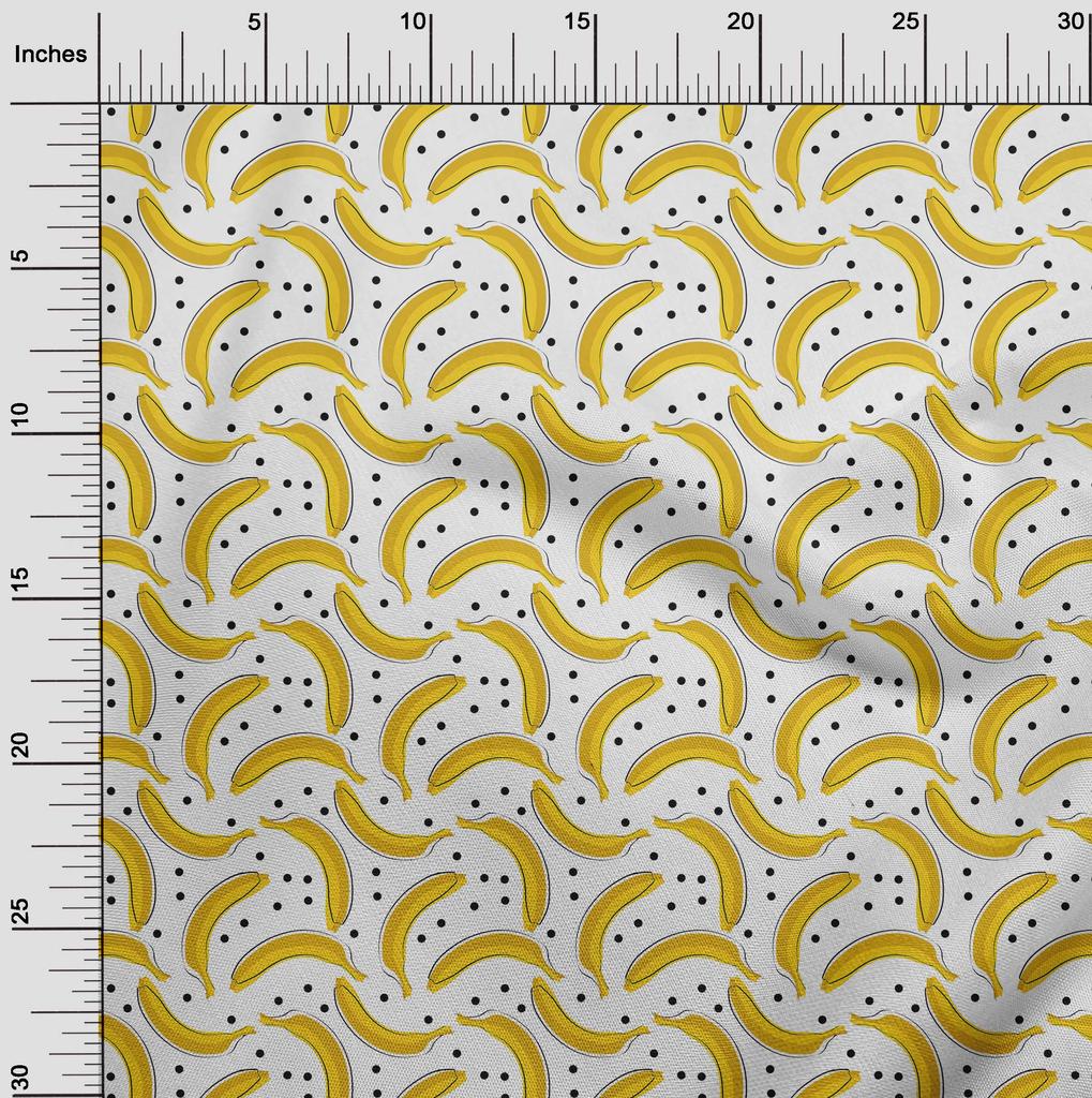 oneOone Cotton Flex Green Fabric Fruits Pineapple Sewing Fabric By The Yard Printed Diy Clothing Sewing Supplies 40 Inch