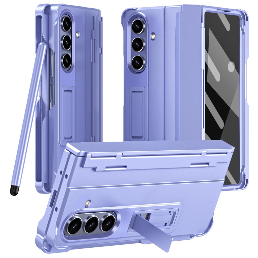 For Samsung Galaxy Z Fold7 5G Case Kickstand Hard PC Phone Cover with Stylus/Screen Protector