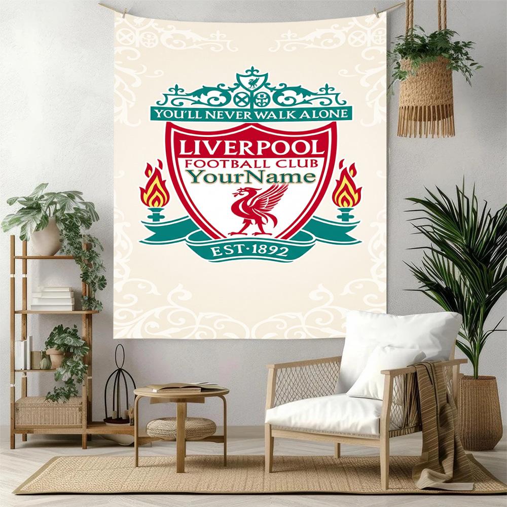 Liverpool Custom Your Name Wall Decor Tapestry Art For Pet Memorial Birthdaywedding Party Backdrop Family Gift