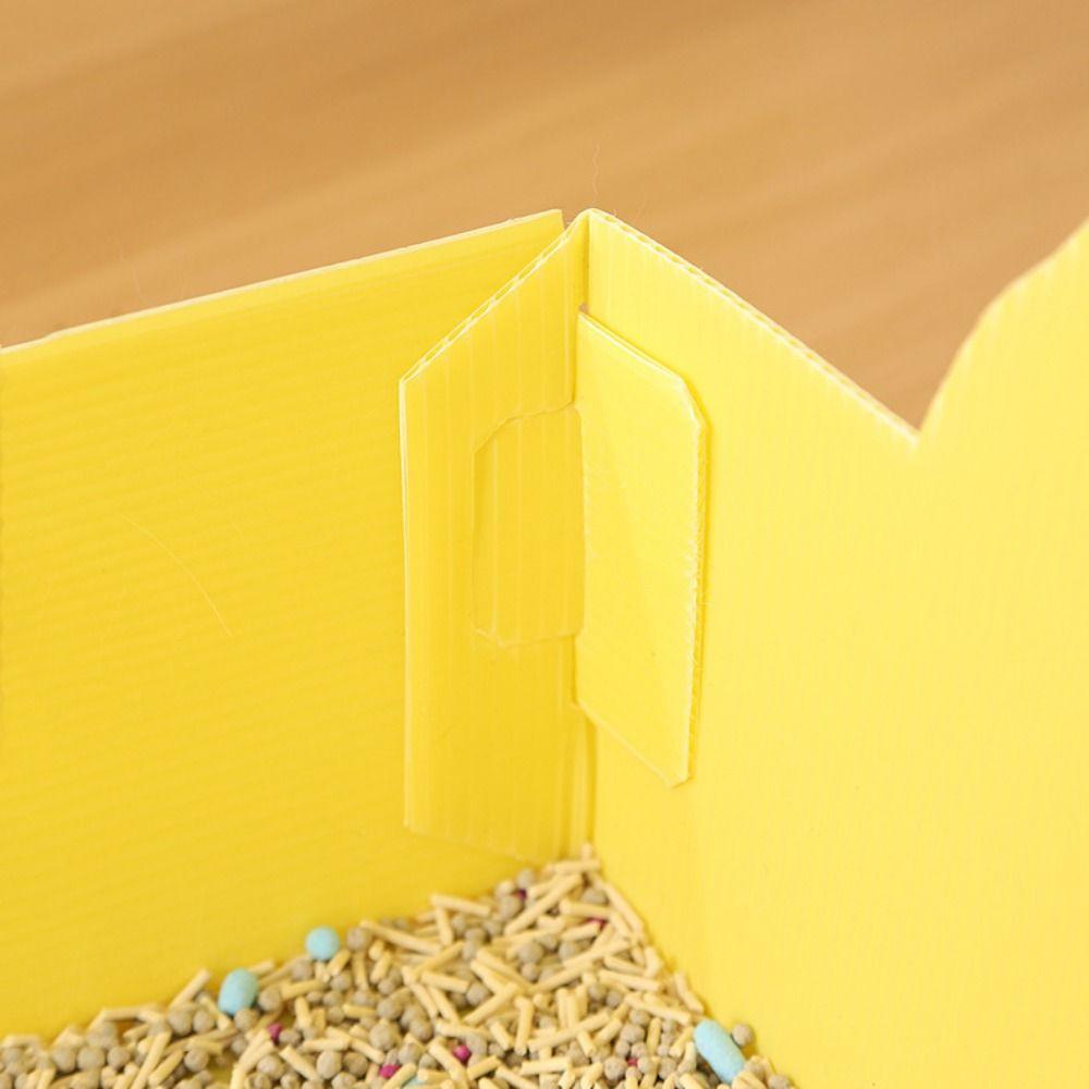 Folding Cat Toilet Tray Waterproof Cat Litter Potty Kitten Litter Pan Cat Sandbox  for Travel