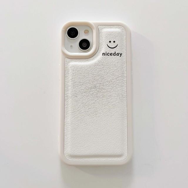 

Кожаный чехол с красивым смайликом и мультяшным рисунком для Iphone 11 12 Promax Xsmax Xr X 14 Plus 13 Pro Max Ins, милый чехол для телефона Conque For iphone 14plus