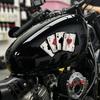 Motorcycle Poker Spades A Pattern Decals Motocross Fuel Tank Cafe Racer Body Car Windows Funny Decoration Playing Card Stickers