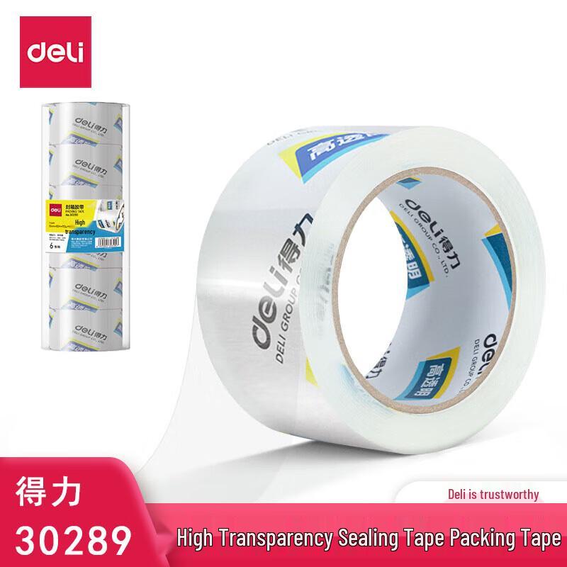 Deli 30289 BOPP Transparent Packing Tape