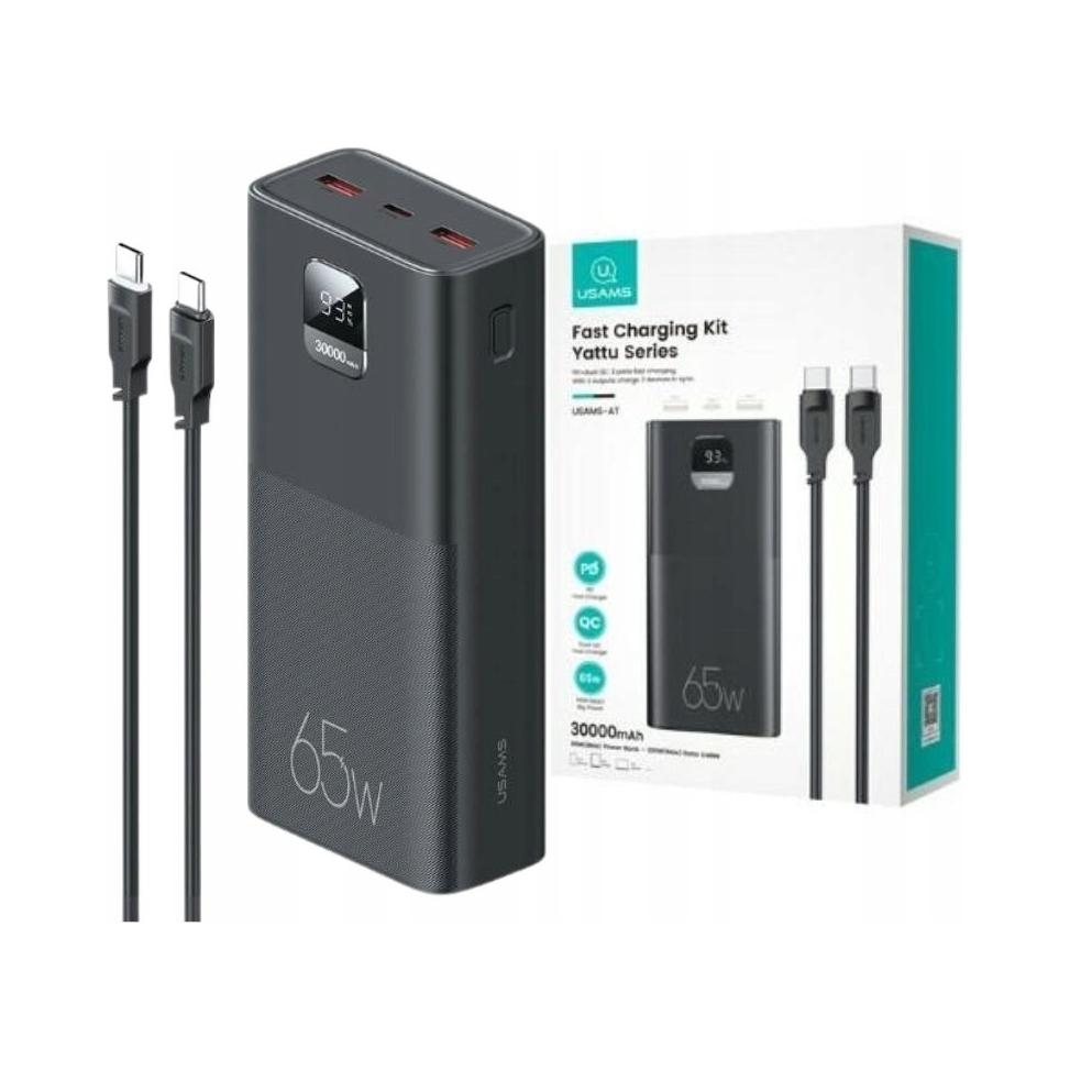 Powerbank Usams Pb68 30000Mah 65W Pd Qc3.0 Display 1 Pc