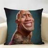 The RRock DDwayne Cushion Cover Natural Linen Organic Fabric DoubleSided Printing Room Sofa Decor Pillow Case