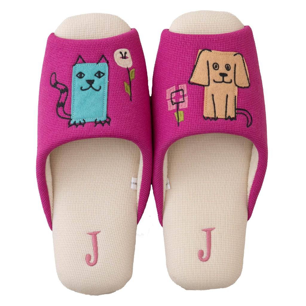 Hokomomola Senko Verdepera Approximately 47151 Slippers, 22-24cm, Pink,