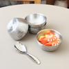 304 Stainless Steel Rice Bowl Anti scalding Kid Bowl Double Layer Soup Bowl Thickened Food Container Kitchen Tableware