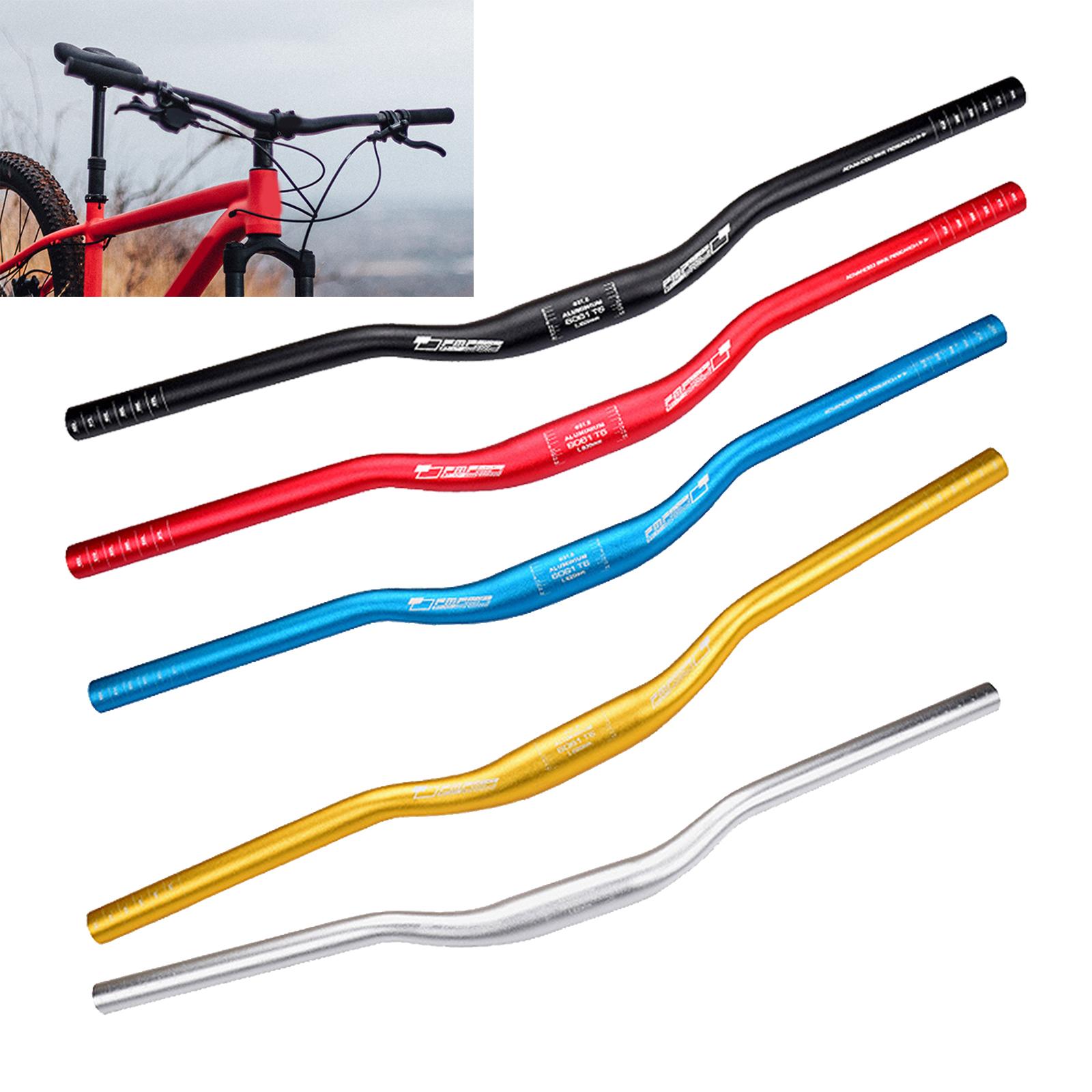 Mountain Bike Handlebar, Bicycle Handlebar, 31.8mm Sturdy Lightweight Long 620mm Riser Bar, Handle Bar for Road Bikes