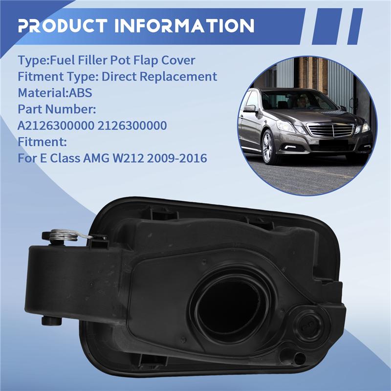 Car For Mercedes Benz E-Class AMG W212 2009-2016 Fuel Filler Pot Flap Cover Carrier Cap A2126300000