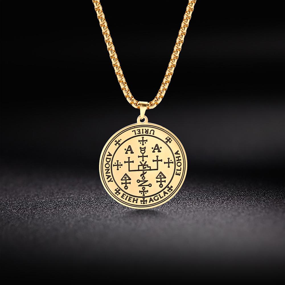 DAYLINLOVE Heilige ketting 925 sterling zilver aartsengel Uriël / Raphael / Jeanne d'Arc / Sebastian hanger halsketting christelijk religieus amulet katholieke medaillons sieraden cadeau voor dames