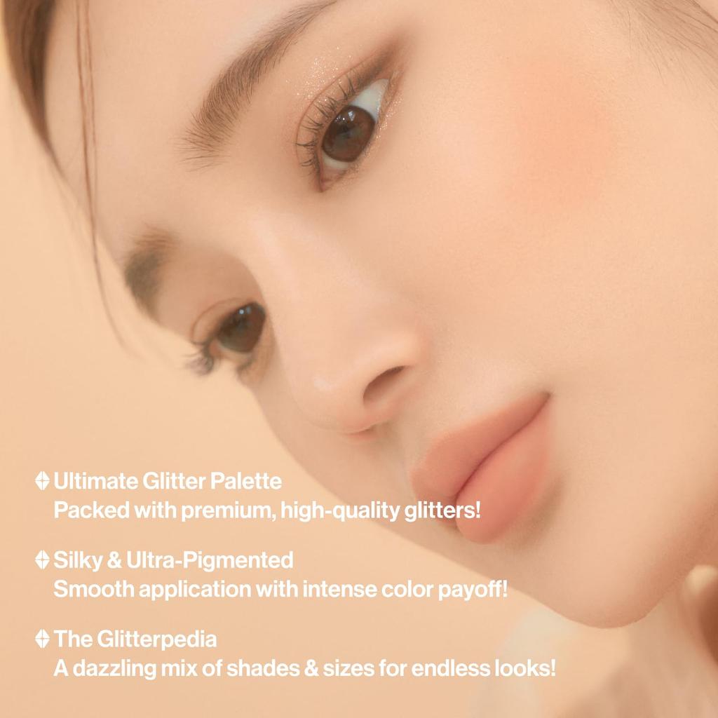 Unleashia Glitterpedia Eyeshadow 2 All of Brown Glitterpedia Eye Palette Palette Eye Makeup Point Makeup Vegan Cosmetics Korean Cosmetics [UNLEASHIA]