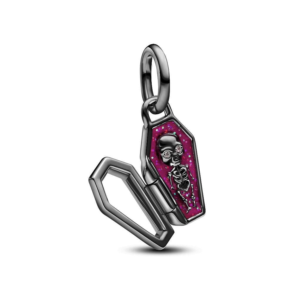 New Halloween Copper Skull Charms Luminous Pumpkin Bat Ghost Coffin Bead Pendant Necklace Bracelet Diy Jewelry Gift