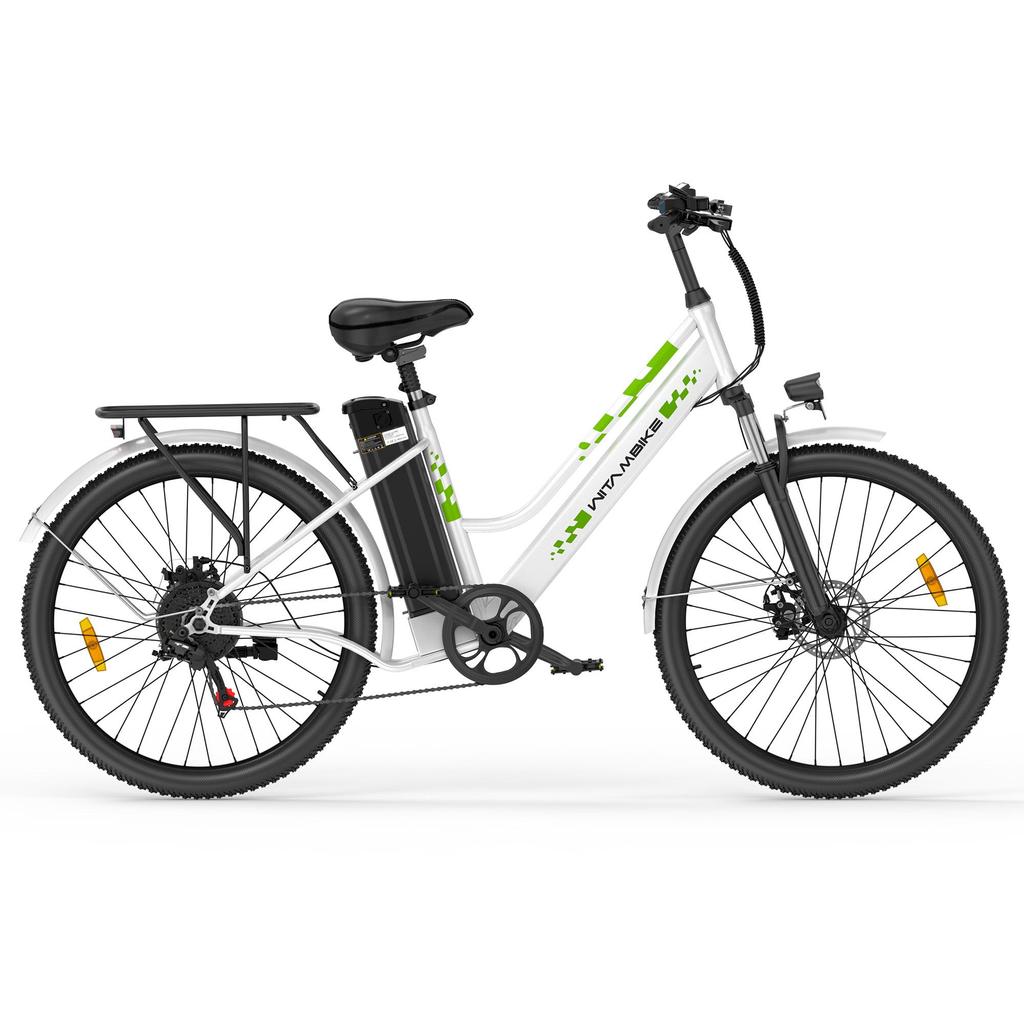 WITAMBIKE C26 PRO Adult Urban Electric Bicycle, 250W Motor, 36V 20Ah Battery, Mechanical Disc Brakes, 26-inch Wide Urban Tires, Max Load 120kg