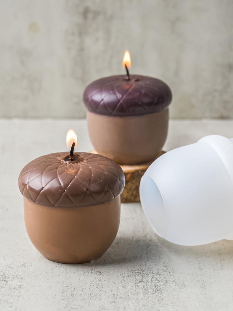 3D-Silikonform für Haselnusskerzen, DIY, Tannenzapfen, handgefertigte Seifenharzformen, Duftkerzenherstellung, Weihnachtsdekoration, Geschenke