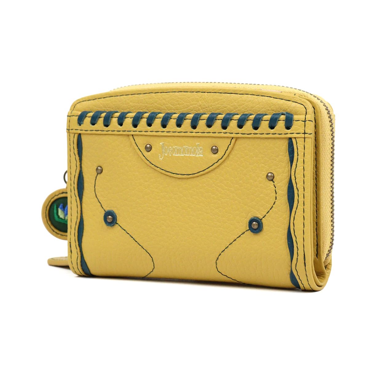 

Hocomomola Bifold External Coin Leather Flower 5380180 [jocomomola] Гаманець, портмоне, шви, (Гірчиця) гірчичний