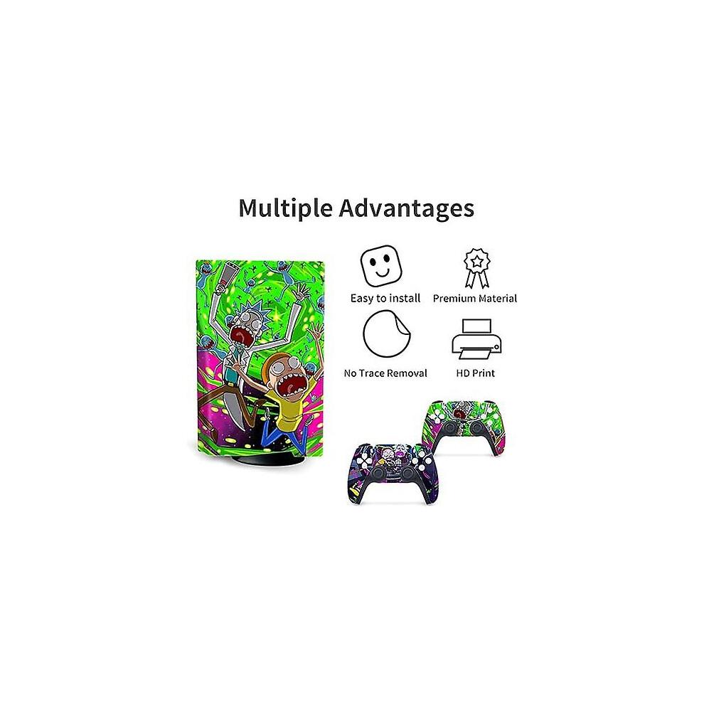 PS5 Disk Edition Skin-Set – Lilo & Stitch Cartoon Sticker for Console & Controller, Scratch-resistant, Waterproof
