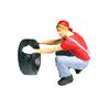 Repairman Figure Model 1:64 Scale Hand Painted Miniature Figure for Miniature Scenes Dioramas Props,Model Car Displays