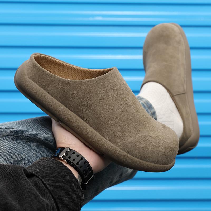 Fashion Men's Slip-On Mule Shoes New Arrival Slippers Anti-Skid Sole Fashion Loafers Lightweight Indoor Outdoor Shoes Comfortable Flats