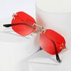 Frameless Sunglasses, Personalized Trimmed Ocean-Colored Glasses, Praise Multi-Color Colorful Sunglasses For Women