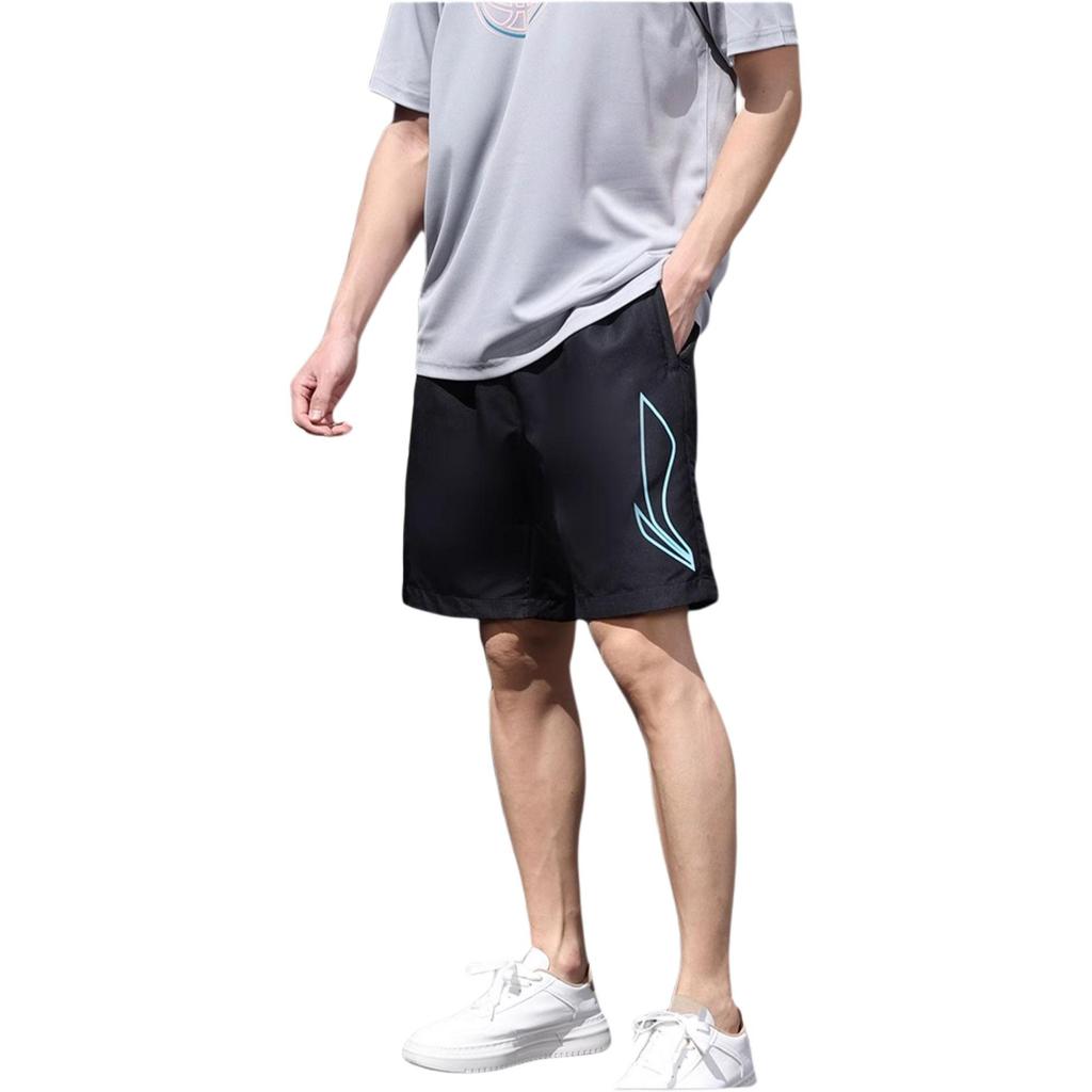 Li Ning Sports Life Collection Casual Shorts Men's Cool And Refreshing Black YKSU103-2